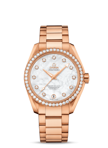 Omega Seamaster Aqua Terra 150M Master Co-Axial 38.5 Red Gold / MOP / Diamond